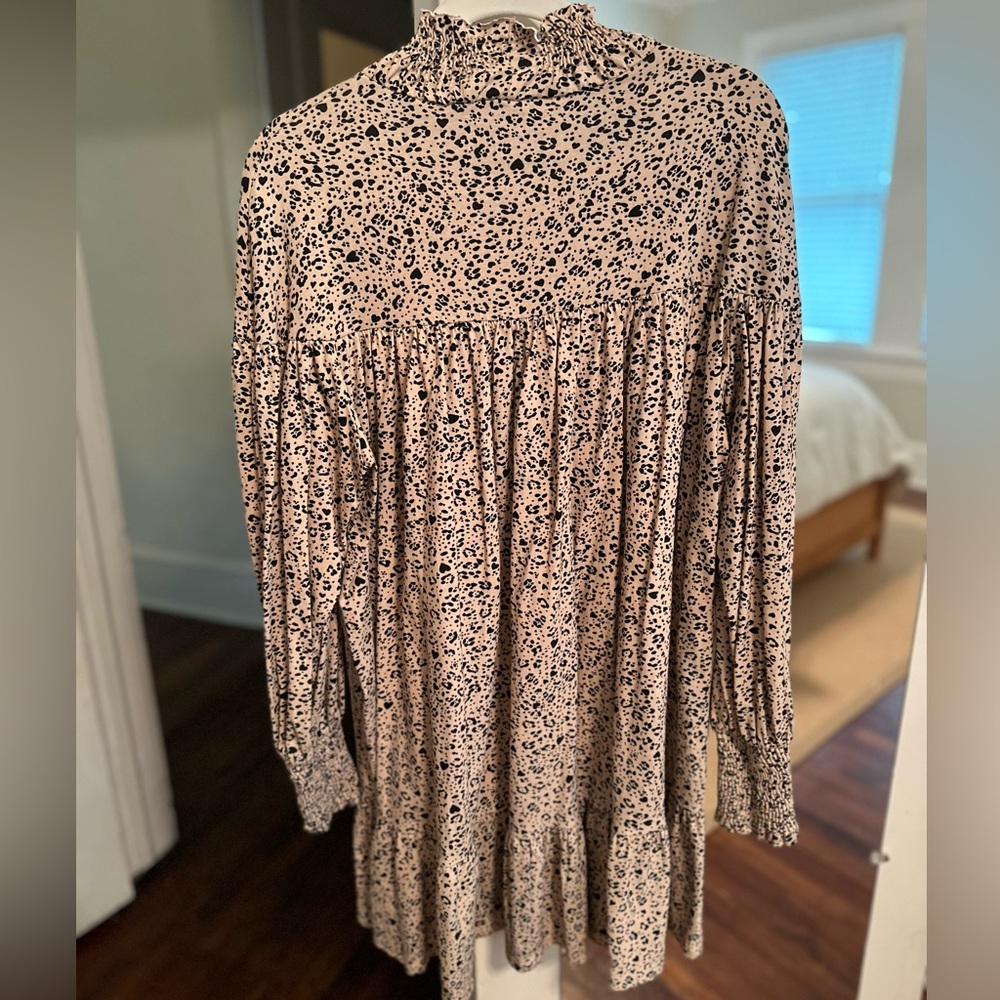 Mockneck heart dress